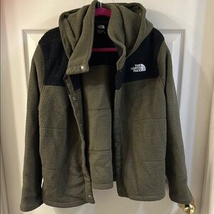 The North Face Olive Green Fleece Jacket